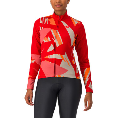 CASTELLI TROPICALE Women's Long-Sleeved Jersey Red 2023 0